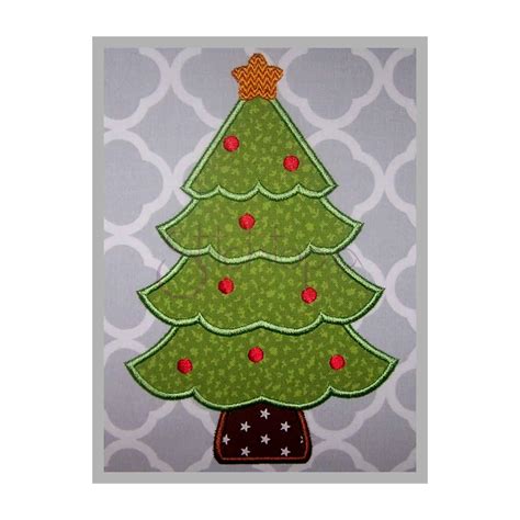 Christmas Tree Applique Design - Stitchtopia