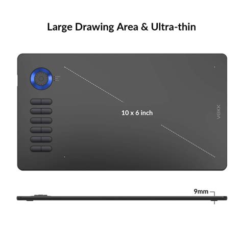 VEIKK A15 PRO Graphic Drawing Tablet 10 x 6 inch with 12 Hotkeys and a Quick Dial at Rs 5999 ...