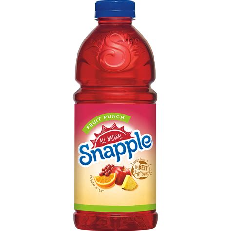 Snapple Fruit Punch Juice Drink, 32 Fl Oz Bottle, 1 Count - Walmart.com - Walmart.com