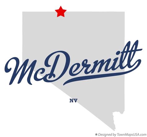 Map of McDermitt, NV, Nevada