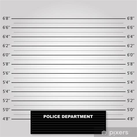 Wall Mural Police lineup or mugshot background vector - PIXERS.US