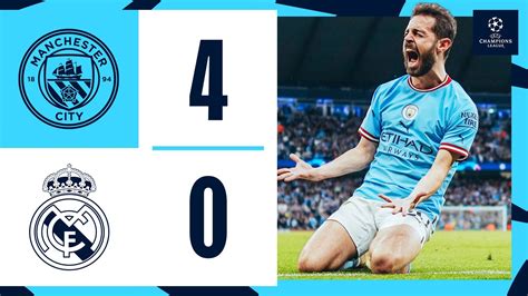 City 4-0 Real Madrid 2022/23: Match highlights | Real madrid, Manchester city, Manchester city logo