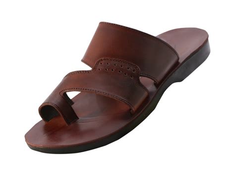 Buy Handmade Leather Slip-on Toe Loop Sandals - Eilon | Israel-Catalog.com