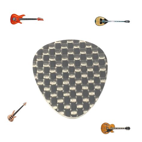 Carbon Fiber Guitar Pick Oval Mediator for Bass Lead Folk Guitar Banjo ...