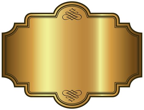 Plaque Template Png - Free Logo Image