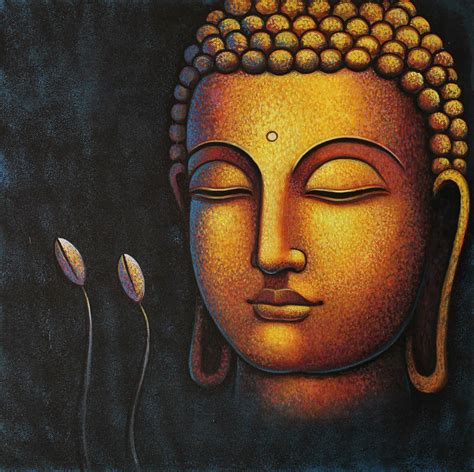 Buddha Face Painting at PaintingValley.com | Explore collection of Buddha Face Painting