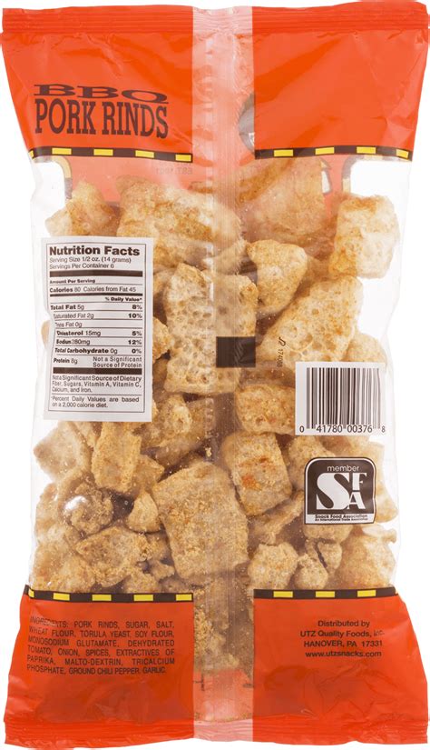 Utz Pork Rinds Nutrition Facts - Nutrition Ftempo