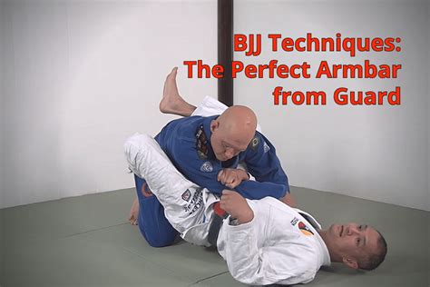 BJJ Techniques: The Perfect Armbar from Guard - Infighting