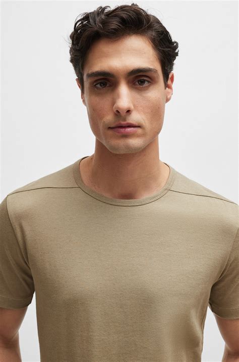 BOSS - Regular-fit T-shirt with ergonomic seams