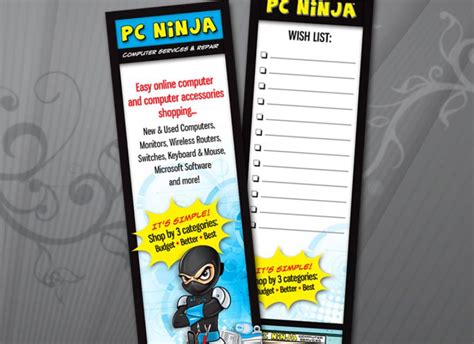 PC Ninja Bookmark - EB Designs, LLC