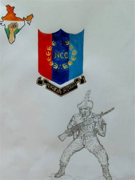 NCC LOGO DRAWING – India NCC