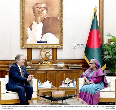 Lord Swire calls upon Prime Minister Sheikh Hasina on a visit to ...