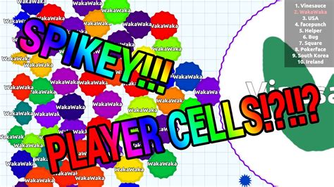 AGAR.IO ( SPIKEY PLAYER CELLS ) Private Server ?!!?! - YouTube