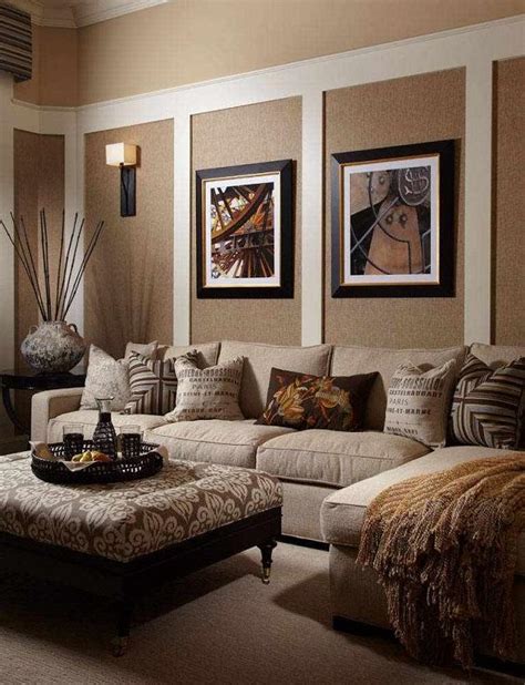 Living room design ideas in brown and beige - 50 fabulous interiors