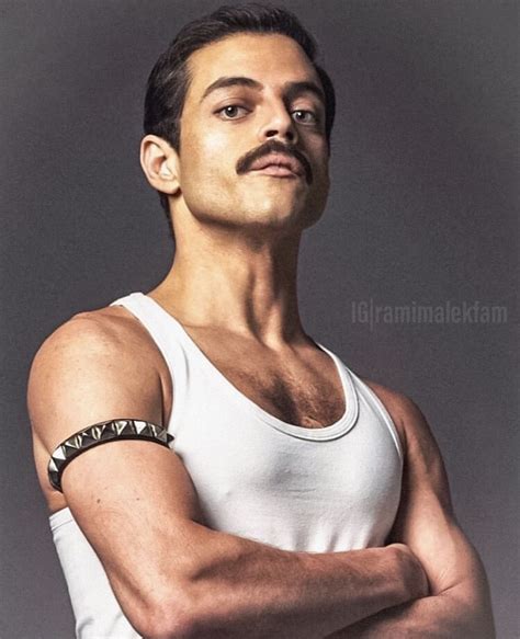 Rami Malek as Freddie Mercury in Bohemian Rhapsody