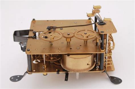 Vintage Howard Miller mechanical clock movement for repair / parts West Germany