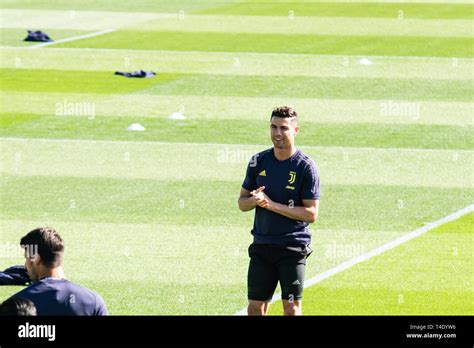 Cristiano Ronaldo of Juventus during the Juventus training session ...