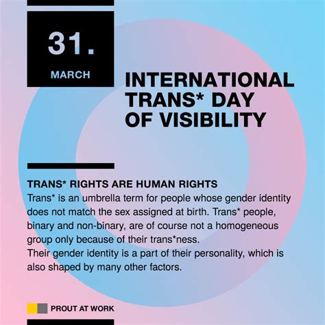 Trans* Day of Visibility 2024 - Prout at Work