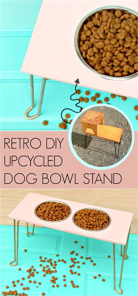 Easy DIY Dog Bowl Stand with Hairpin Legs | Dans le Lakehouse | Dog ...