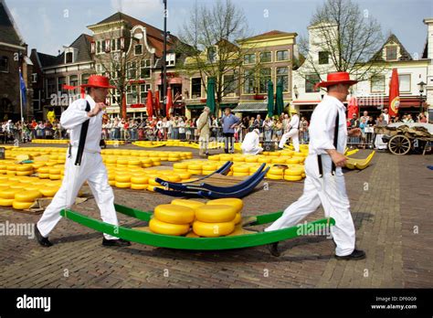 Netherlands, Alkmaar Cheese Market Stock Photo - Alamy