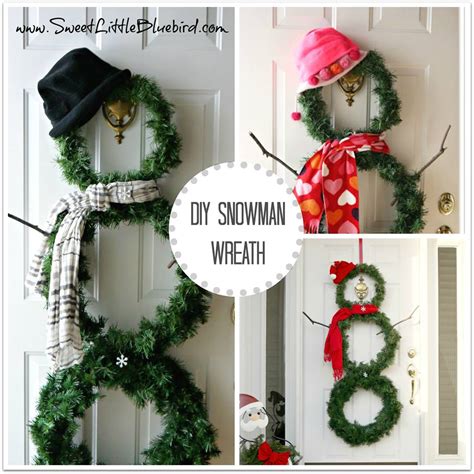 DIY Versatile Snowman Wreath for Winter Decor - Sweet Little Bluebird