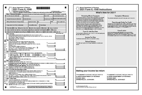 Illinois Tax Forms 2021 : Printable State IL-1040 Form and IL-1040 ...