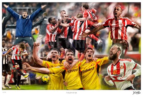 'The Joy of Six'. Sunderland AFC v Newcastle United . Limited edition ...