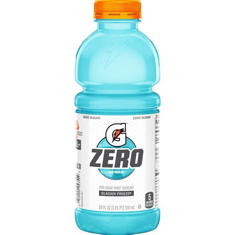 Gatorade Zero Glacier Freeze Zero Sugar Thirst Quencher, 20 oz Bottle ...