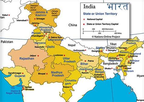 North west India map - Map of north west India (Southern Asia - Asia)