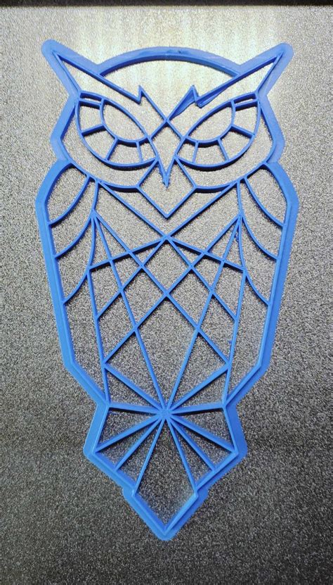 Geometric Owl Wall Art by Neewix | Download free STL model | Printables.com