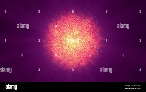 Abstract particles sun solar flare particles illustration 3d render Stock Photo - Alamy