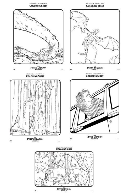 Pete's Dragon Coloring Pages - Coloring Home