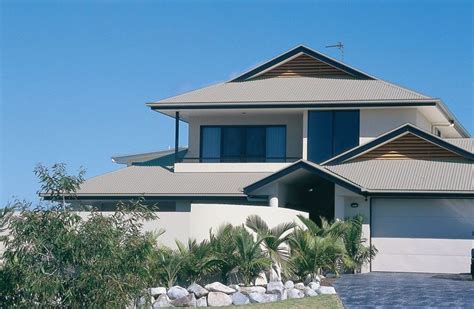 Colorbond | Find A Village | Roof design, House exterior, Facade house