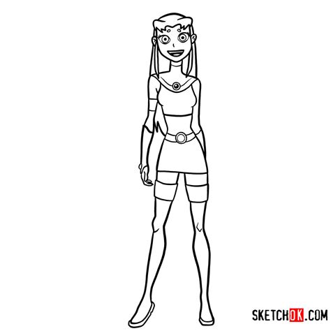 How To Draw Starfire From Teen Titans Go