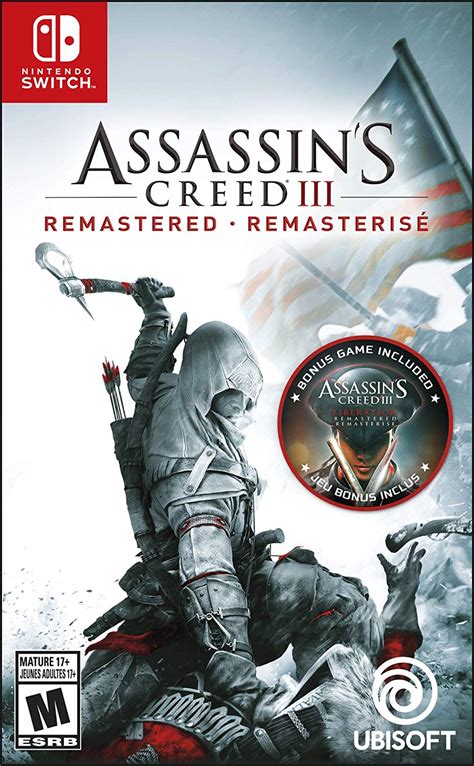 Assassin's Creed III Remastered - cover art | The GoNintendo Archives | GoNintendo