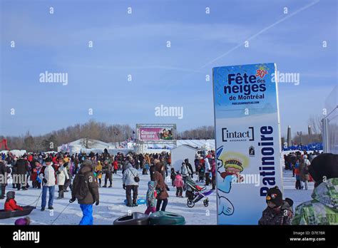 Snow festival in Montreal ,Canada ,Quebec Stock Photo - Alamy