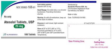 Atenolol Tablets: Package Insert - Drugs.com