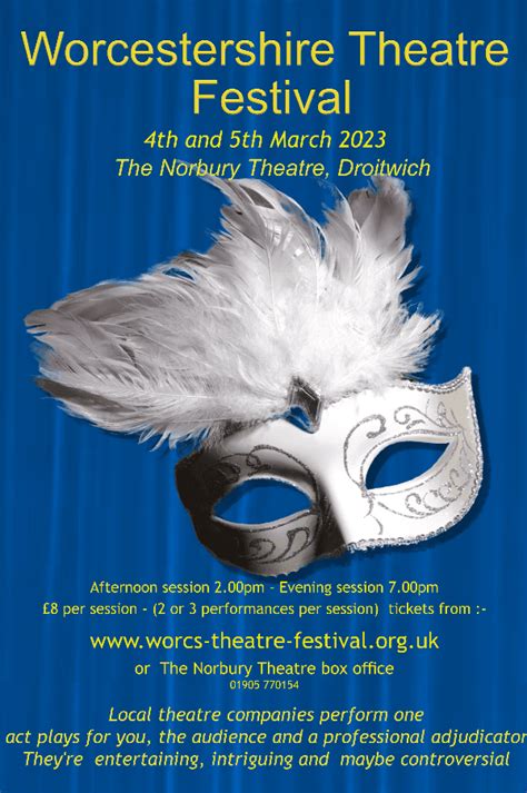 Worcestershire Theatre Festival at The Norbury Theatre event tickets ...