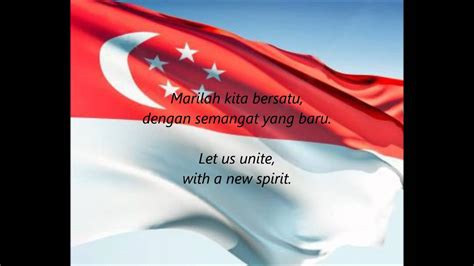 Singaporean National Anthem - "Majulah Singapura" (MS/EN) - YouTube