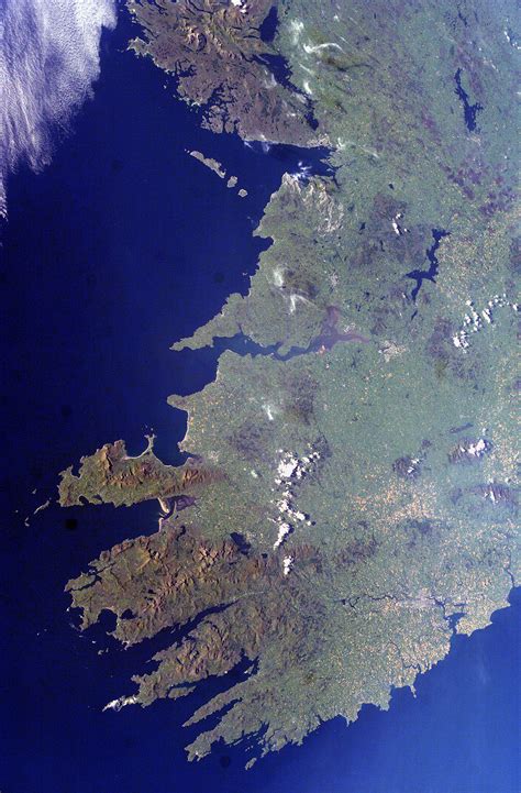 Southwestern Ireland as seen from the International Space Station