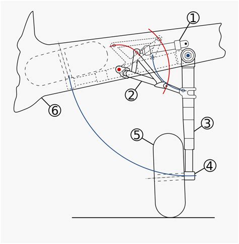 Simple Gear Drawing - Airplane Landing Gear Mechanism , Free ...