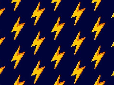 Premium Vector | Thunder pixel pattern wallpaper background