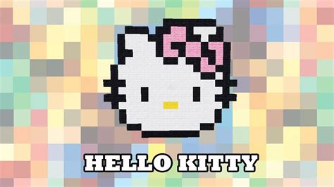 Hello Kitty Pixel Art : Hello Kitty Tutorial Minecraft step by step ...