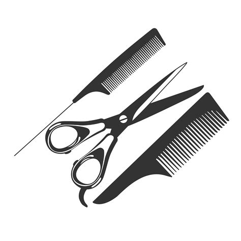 comb, scissors, barber tools, icon | Barber tools, Barber, Scissors