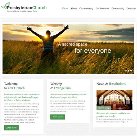 Church Websites: Free Responsive Church Websites