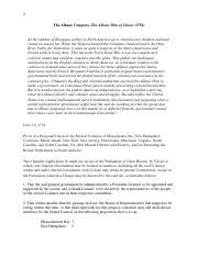 The Albany Congress The Albany Plan of Union 1754.docx - 1 The Albany ...