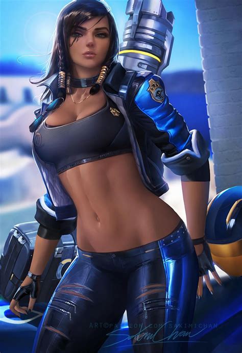 Female Human Police Gunner Motorcyclist #RPG #SciFi Overwatch ...