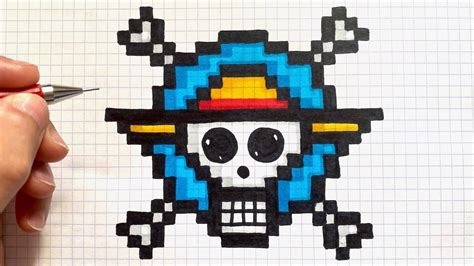 Tuto Dessin Logo One Piece Pixel Art Easy Drawings Dibujos Faciles | My ...