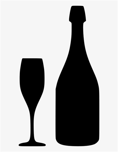 Champagne Bottle - - Svg Free Wine Bottle Svg - 562x980 PNG Download ...