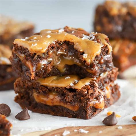 Caramel Brownies - Celebrating Sweets